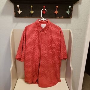 Columbia Sportswear Red Plaid Shirt sz XL
